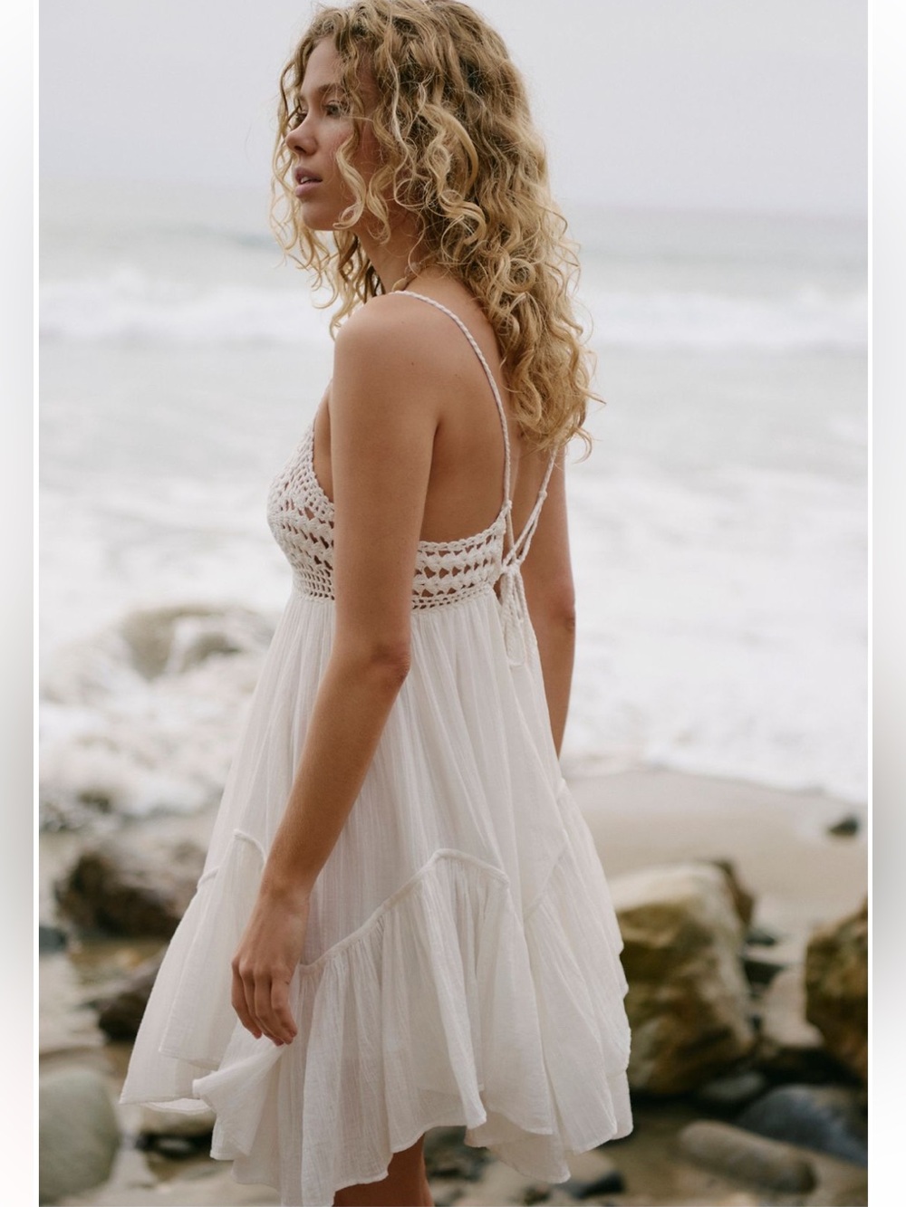 Free People Sandoll Cotton Mini Dress NWT S - Picture 9 of 14